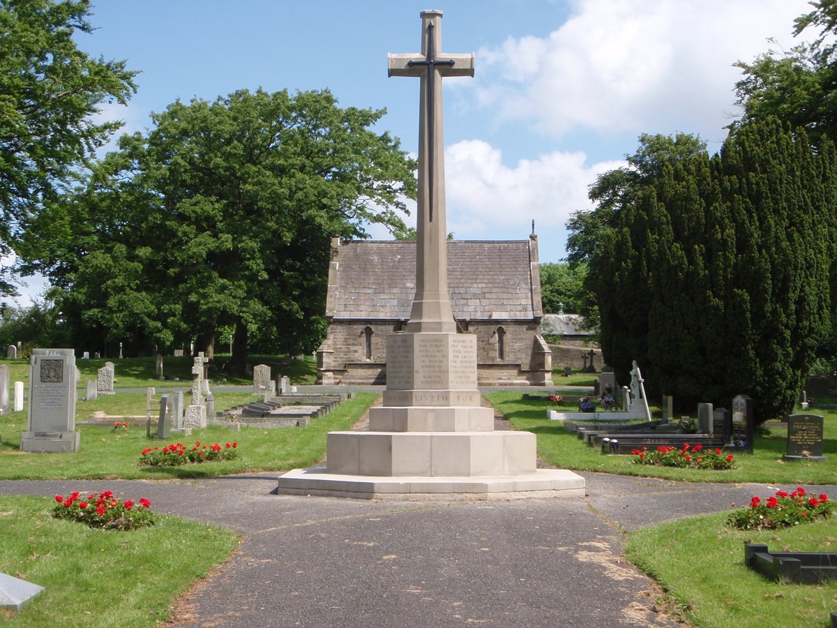 War Memorial at Lancaster Cemetery